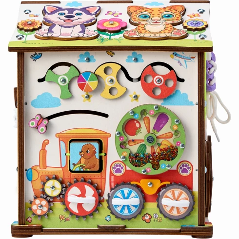 Бизиборд домик Лапки 2.0 со светом