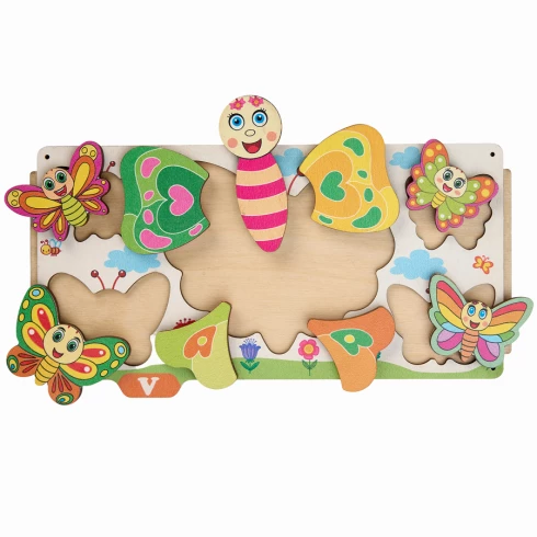 Сортер развивающий Умный комодик - На ферме, фигуры вкладыши